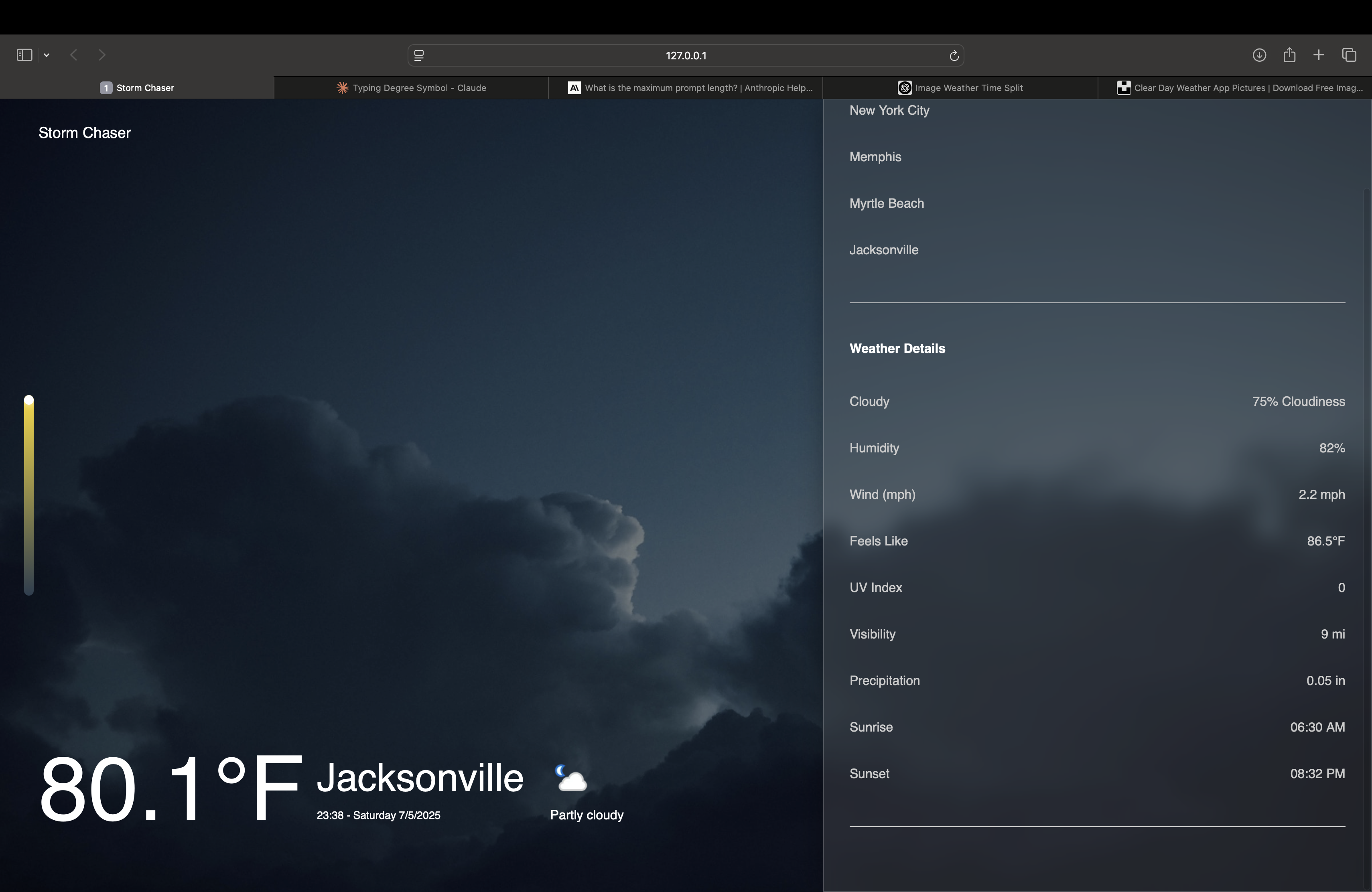Modern barber website screenshot